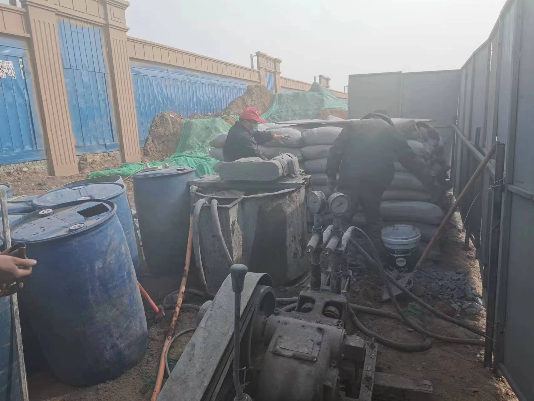 山阴地基沉降注浆加固